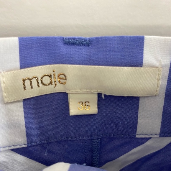 Maje Janine Striped Midi Skirt - Picture 2 of 8